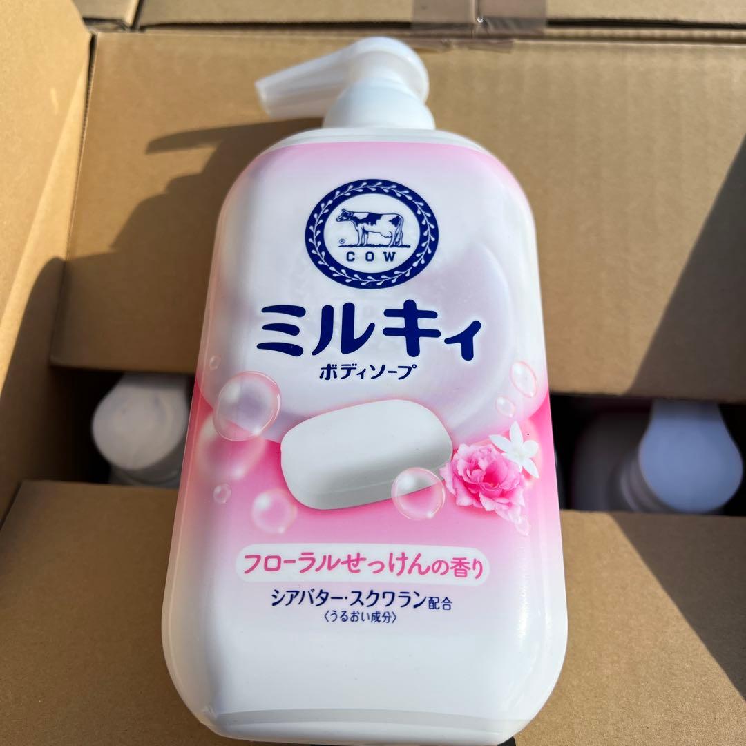 ★夏セールミルキイ ボディソープ 500ml フローラルせっけんの香り24個