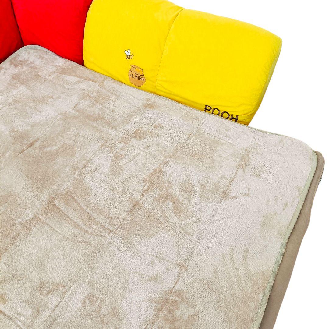 【2/2】ベルメゾン グータラグ くまのプーさん コーナーローソファーセット