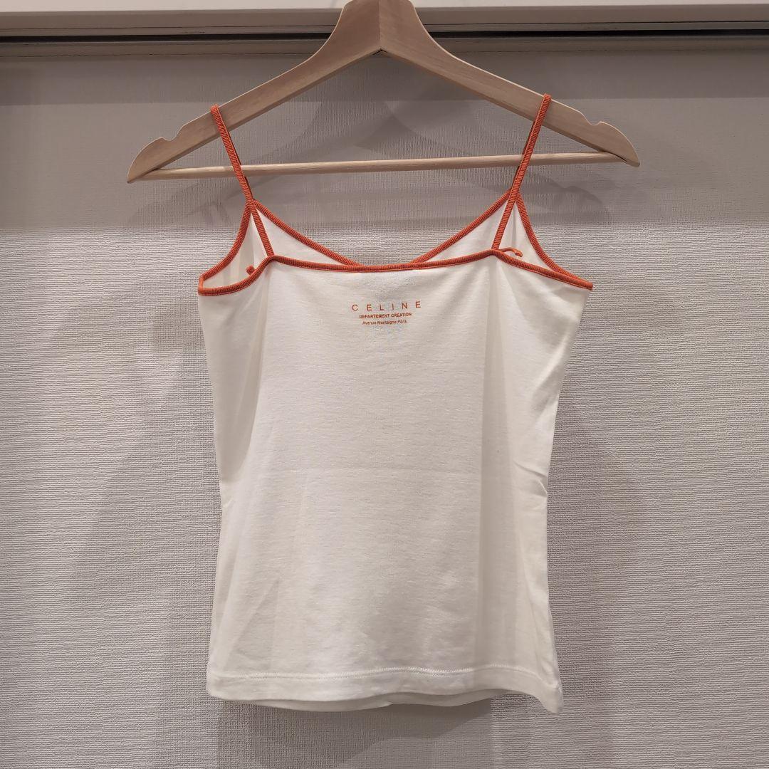 【希少】CELINE セリーヌ キャミソール スタッズ ロゴ　夏コーデ