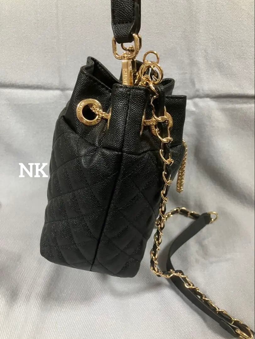 レザー　巾着ショルダーバッグ　シャネル　ノベルティ　3way VIP （2）