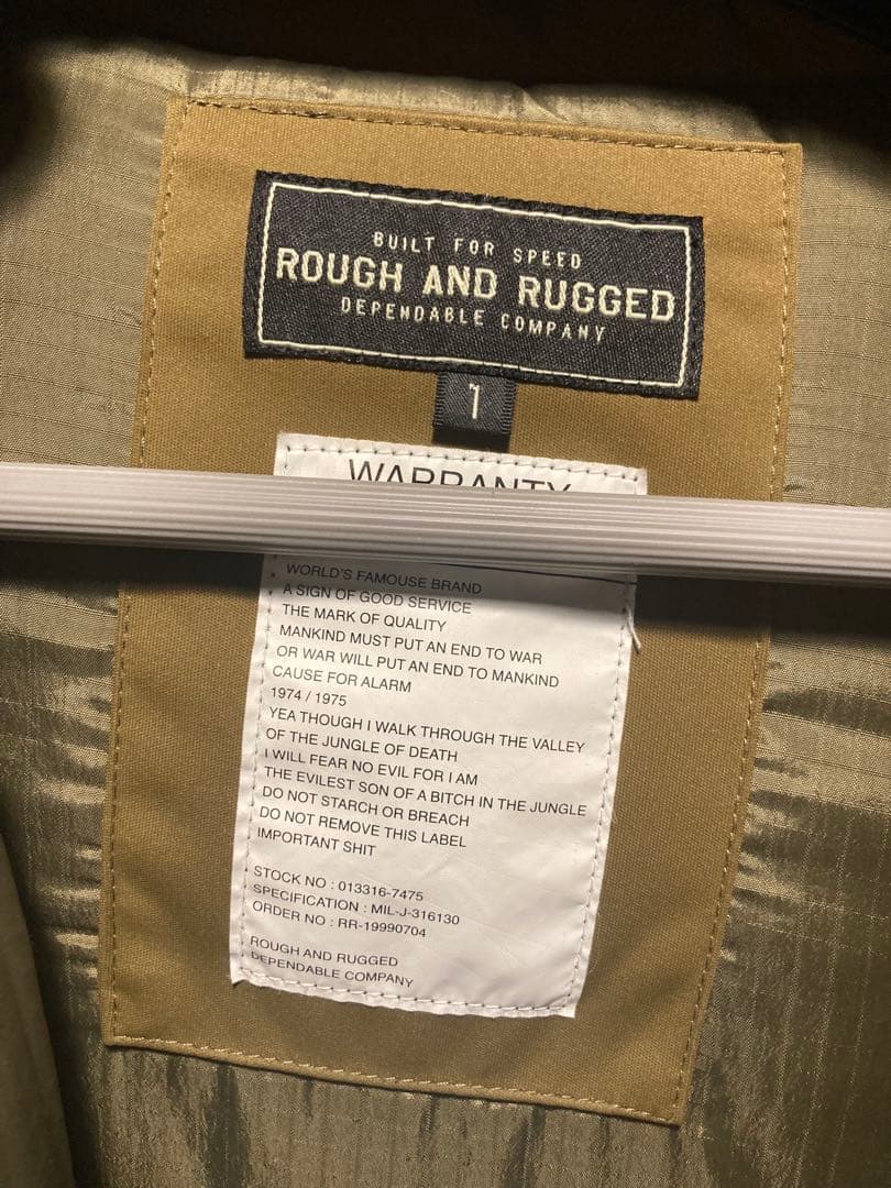 ★arkROUGH AND RUGGED No7ジャケット　ラフアンドラゲ