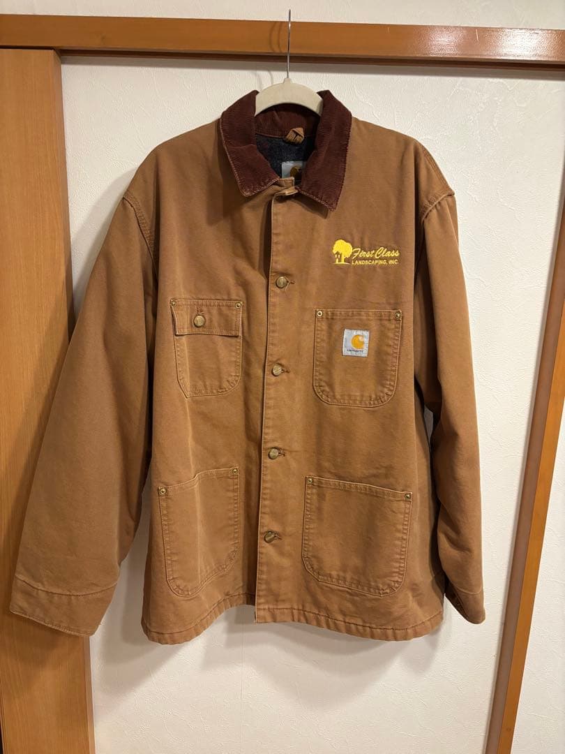 Carhartt カーハート チョアコート カバーオール L 企業ロゴ USA