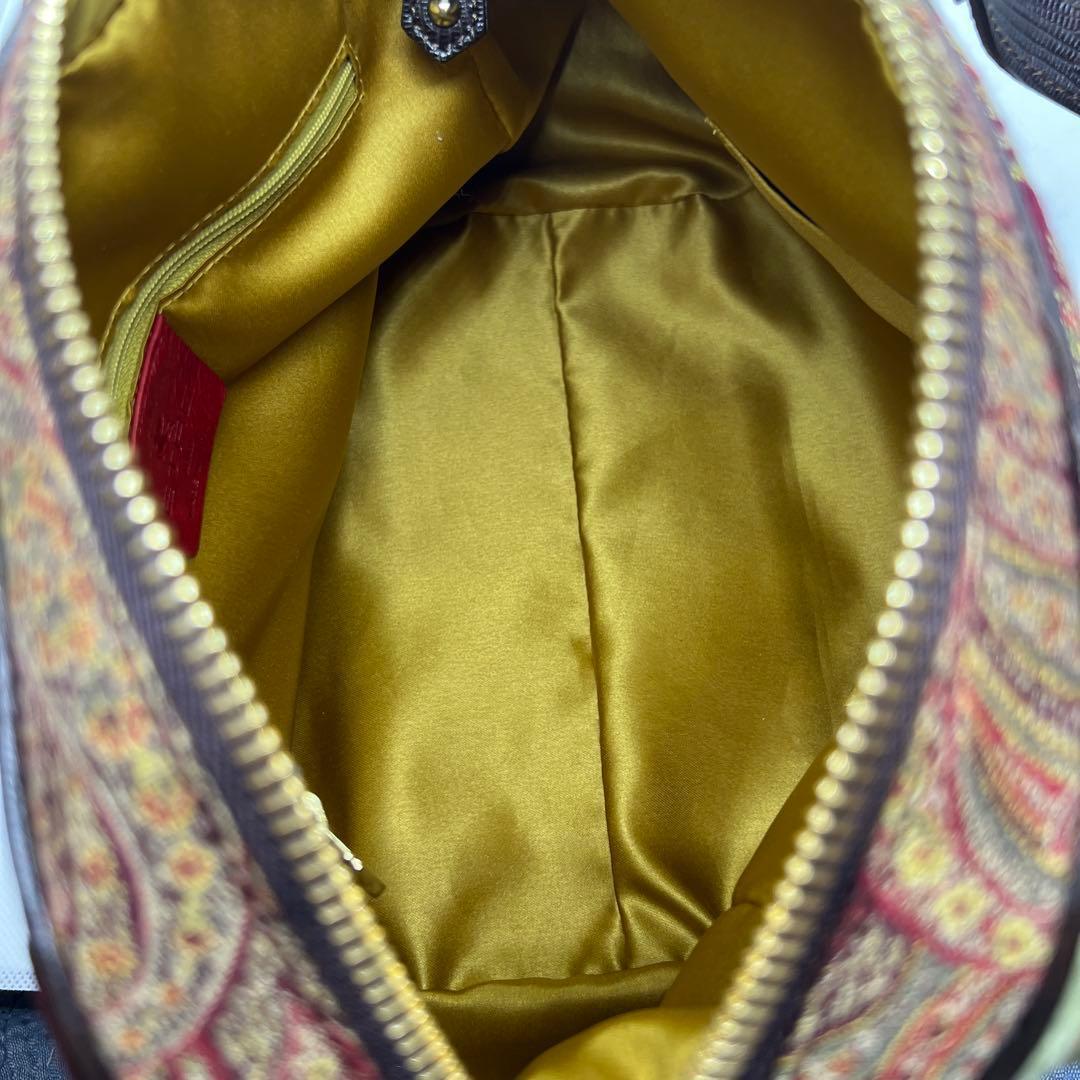 新品タグ付 ETRO 正規品 ギャラ付 希少ジャカード ボストンバッグ