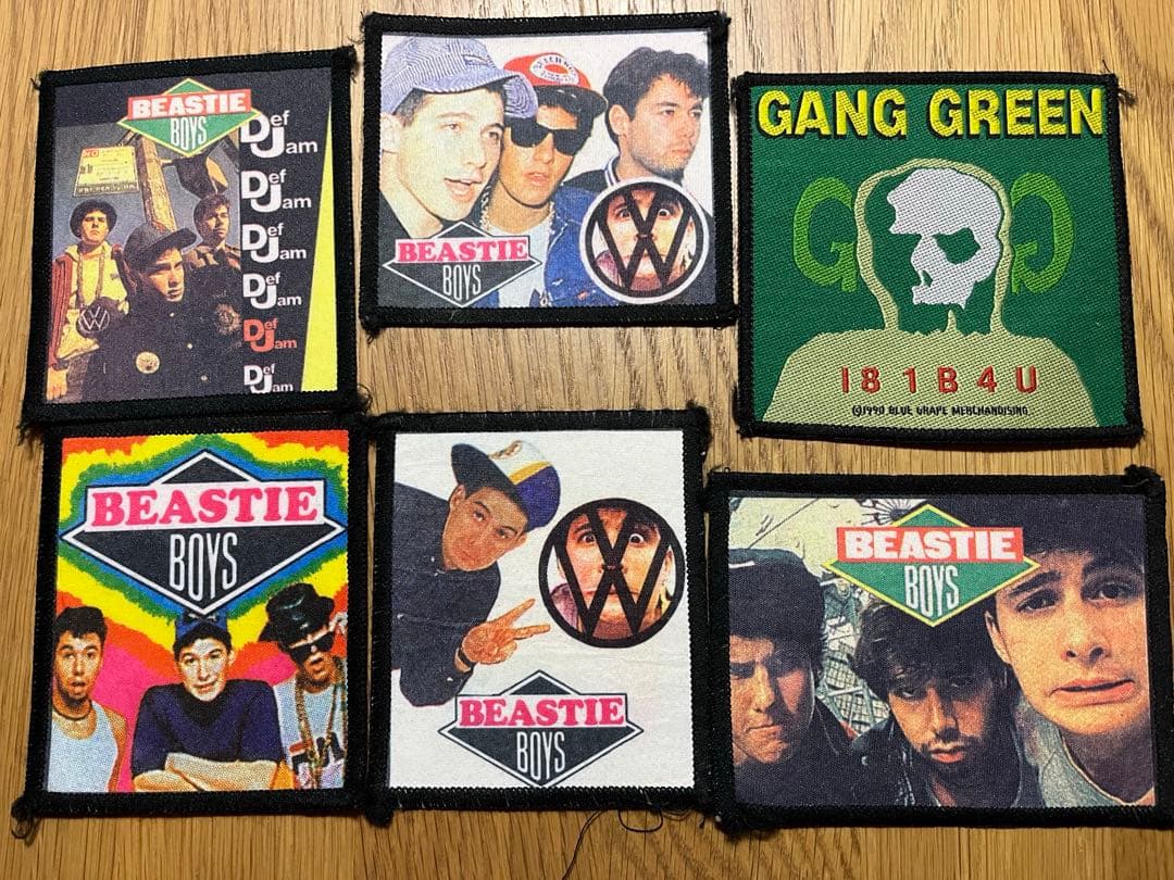 激レア 当時物 ワッペン パッチ beastieboys GANG GREEN