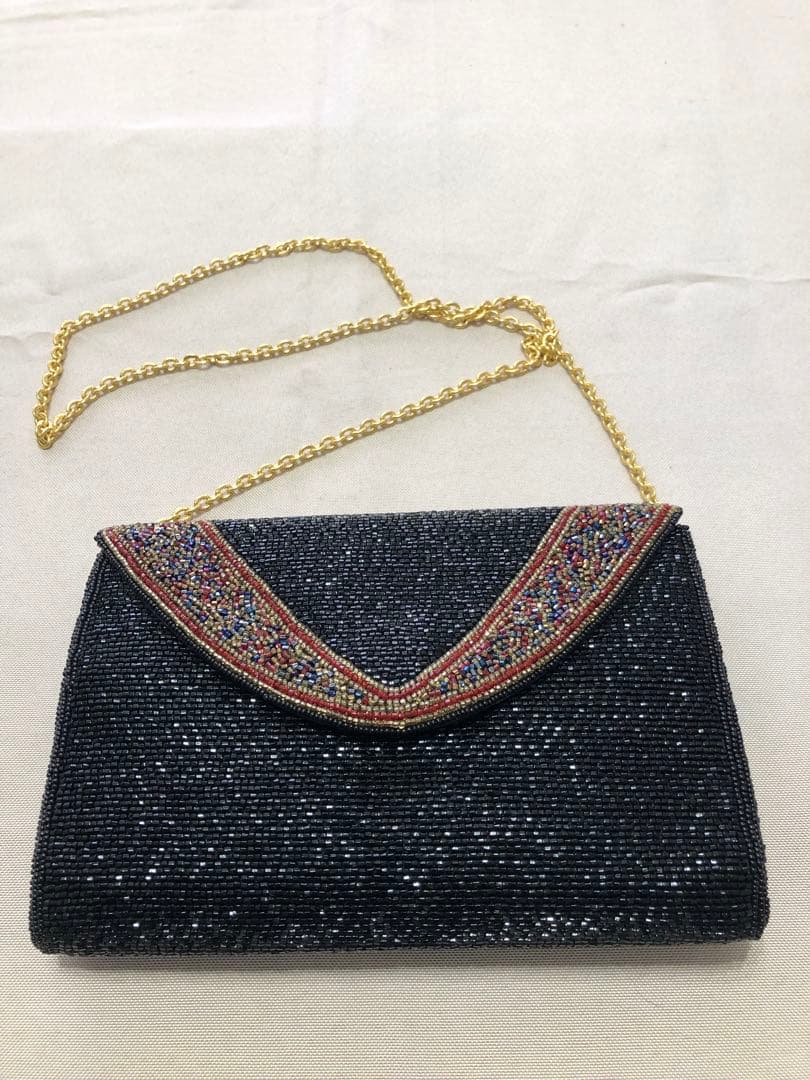 フォーマルビーズバック　はしもとlumy 黒