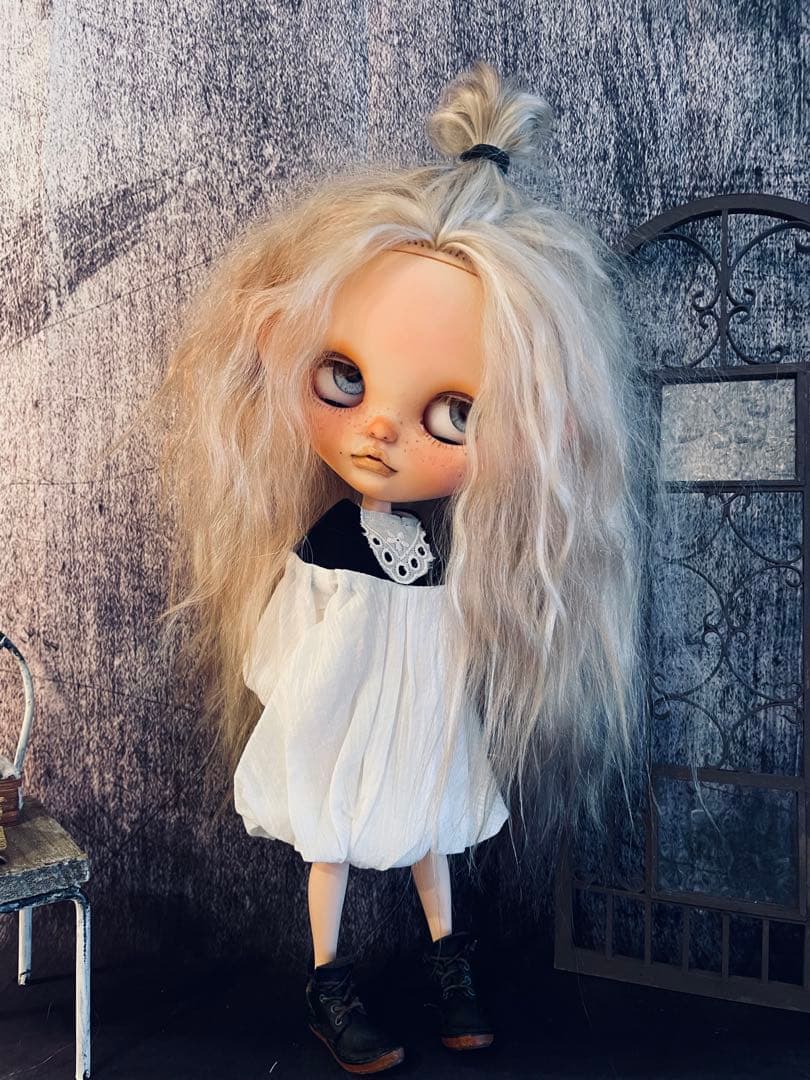 【専用】カスタム ブライス ビジューブリリアント頭皮付きモヘアアウトフィット付属