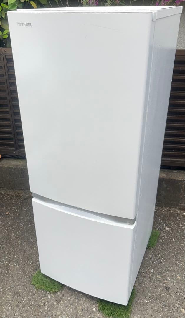 東芝冷凍冷蔵庫153L 強化ガラス棚LED照明省エネ設計自動霜取り機能付20年製