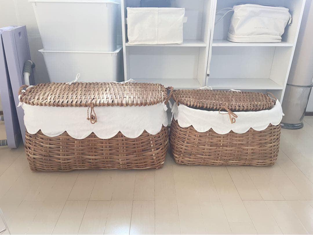 カトリーヌドゥヌアルラタンバスケットLサイズ美品