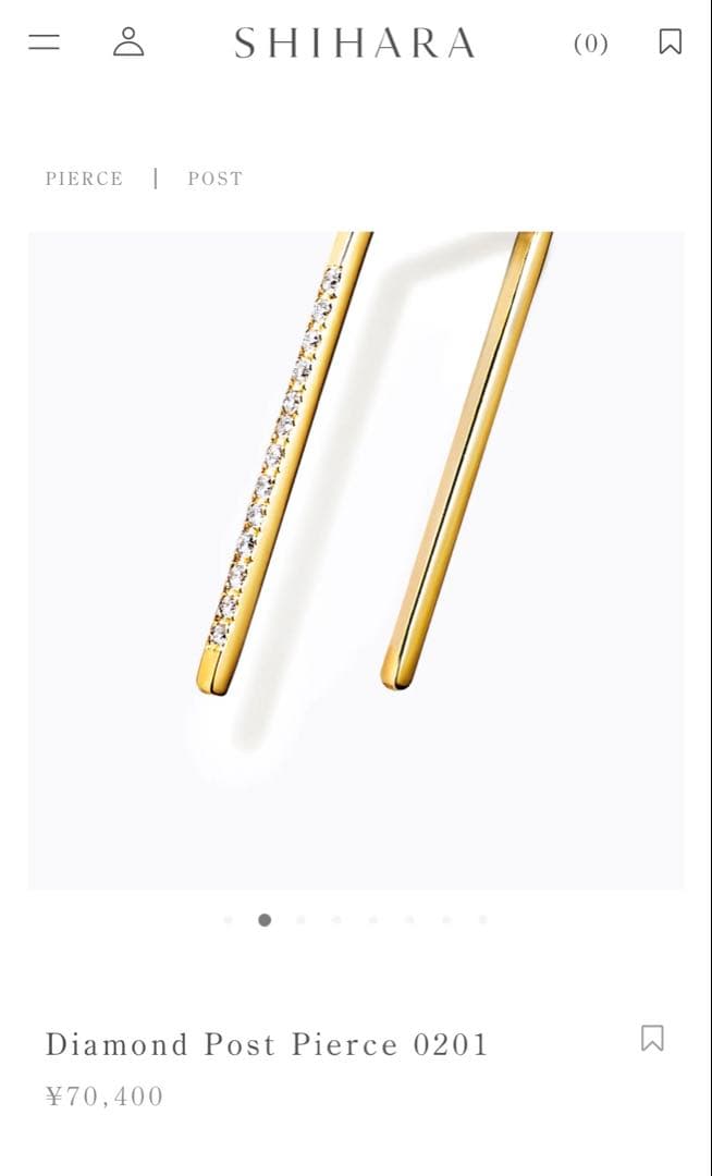 SIHARA ダイヤ ピアス 片耳