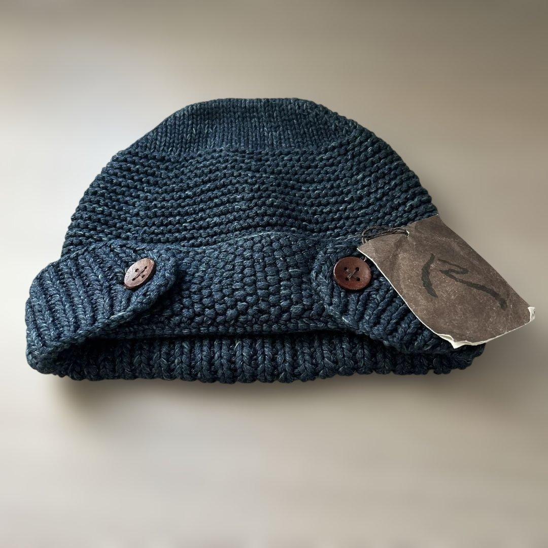 45RPM インディゴ　ニット帽　新品　タグ付き