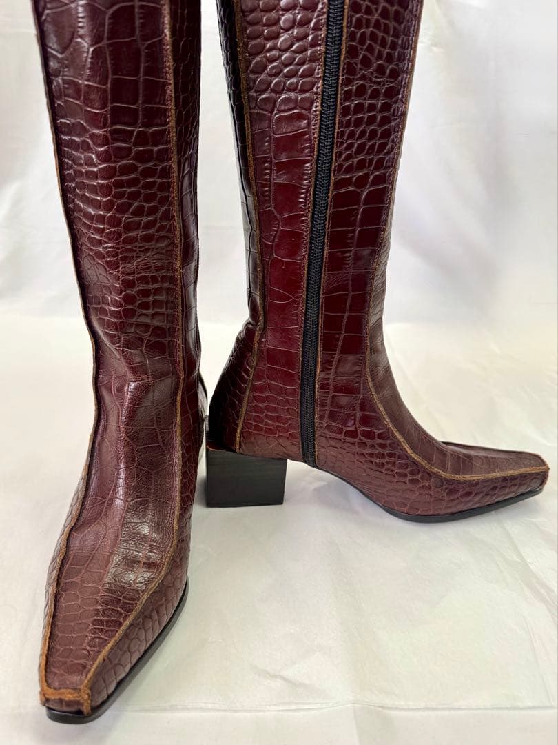 Jean Paul GAULTIER ジャンポールゴルチェ クロコ ロングブーツ