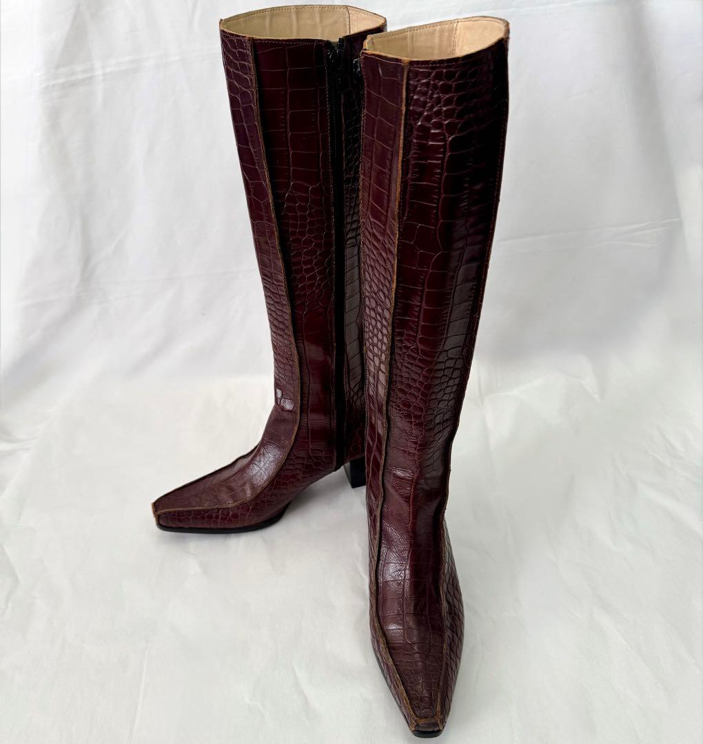 Jean Paul GAULTIER ジャンポールゴルチェ クロコ ロングブーツ