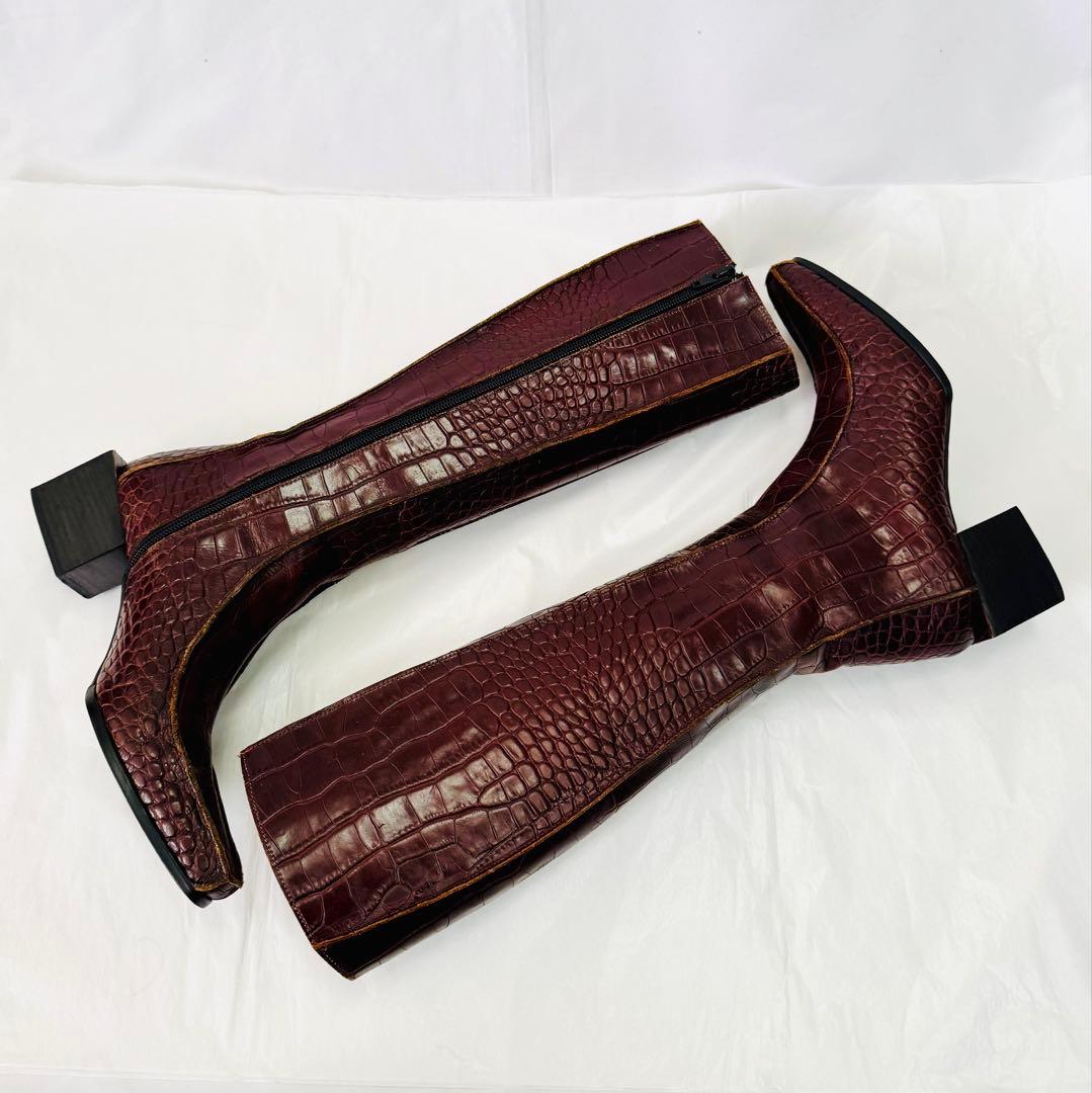 Jean Paul GAULTIER ジャンポールゴルチェ クロコ ロングブーツ