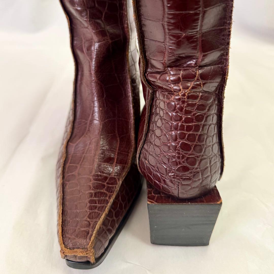 Jean Paul GAULTIER ジャンポールゴルチェ クロコ ロングブーツ