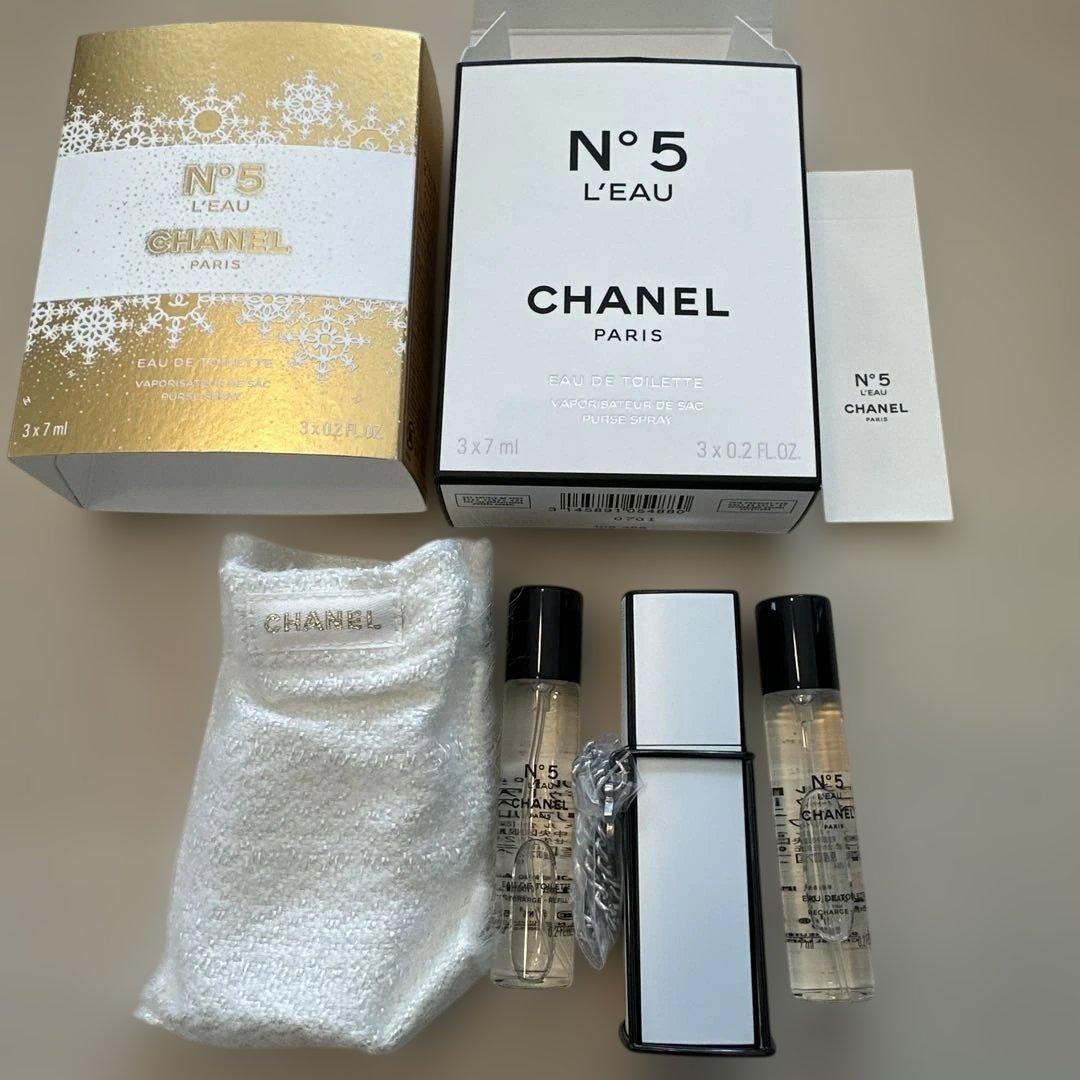 シャネル N°５ ロー オードゥ トワレット パース スプレイ　7ml ×3
