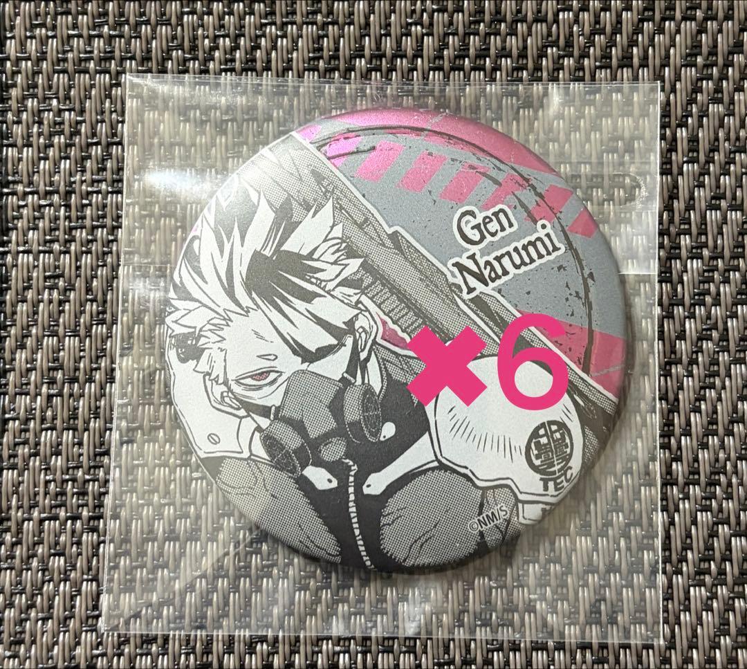 怪獣8号 デコレクション缶バッチ 鳴海弦　6個セット