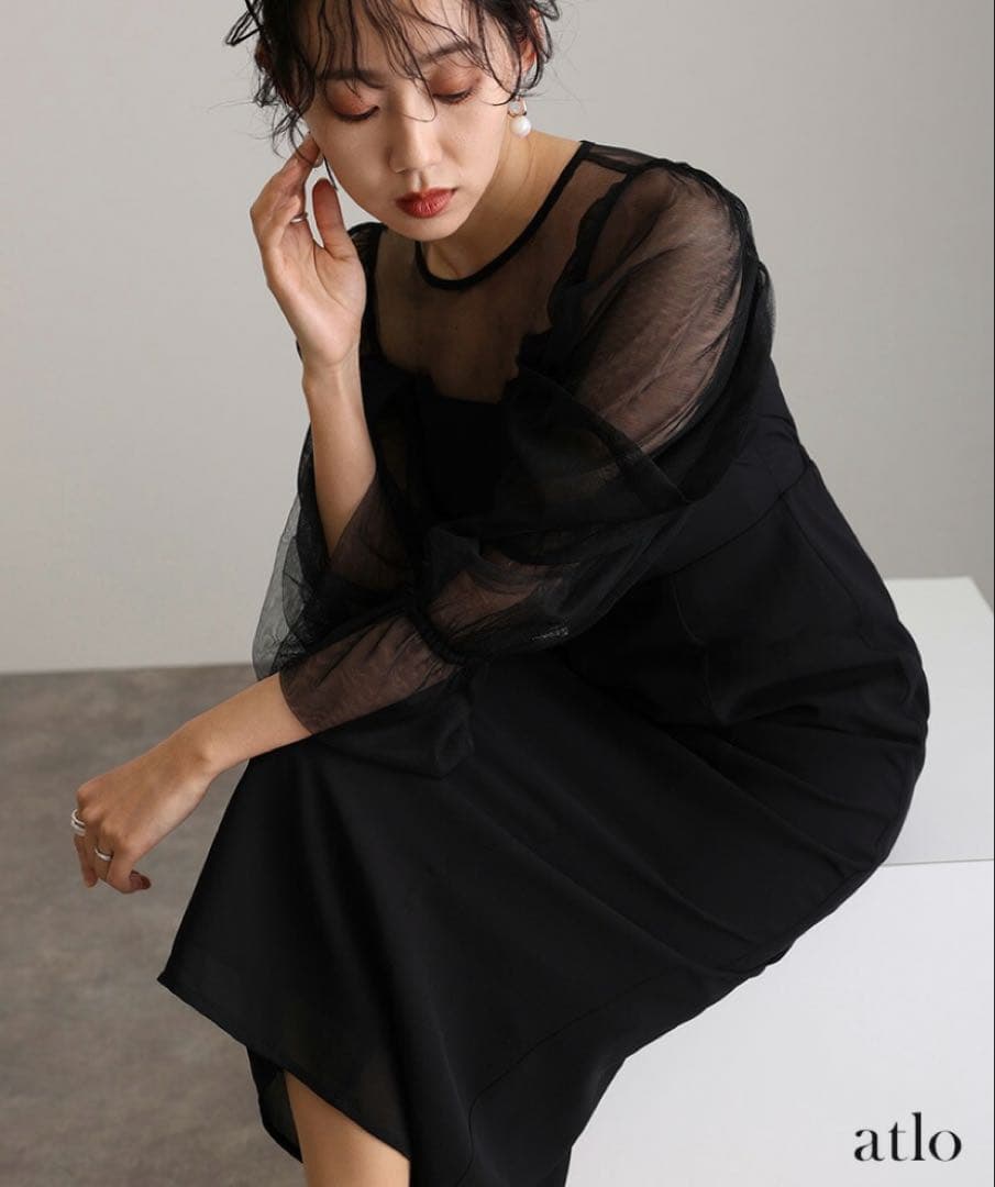 PourVous atlo 結婚式　オケージョン　お呼ばれ　ドレス