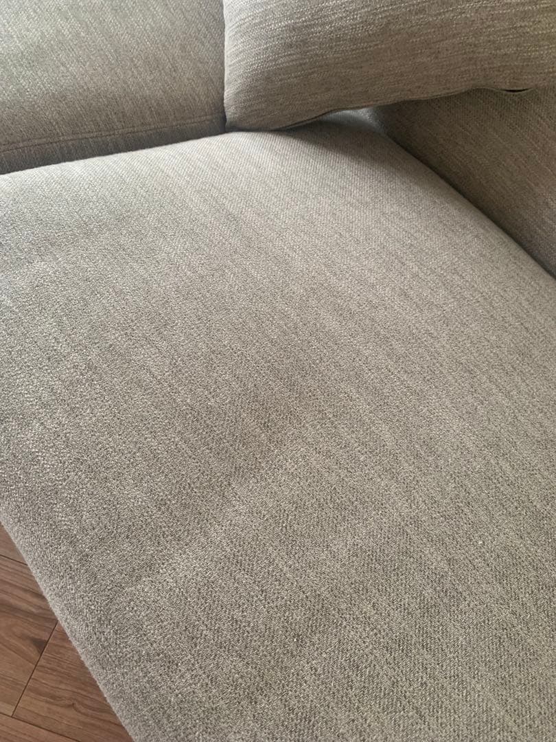 ✨ SALE 中・良品✨3人掛け布張りソファ+クッション付き