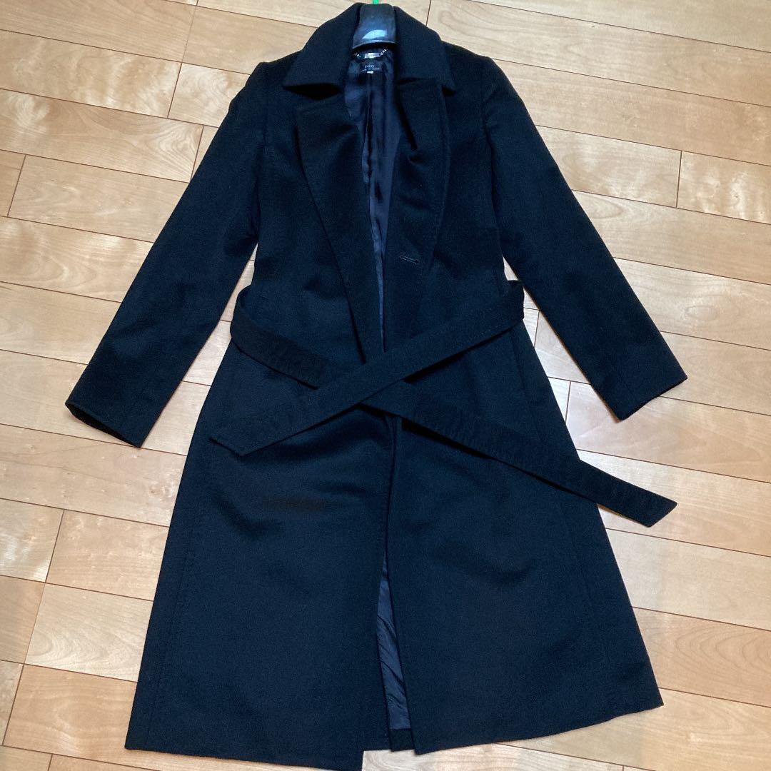 美品　カシミヤ　コート　シンプル