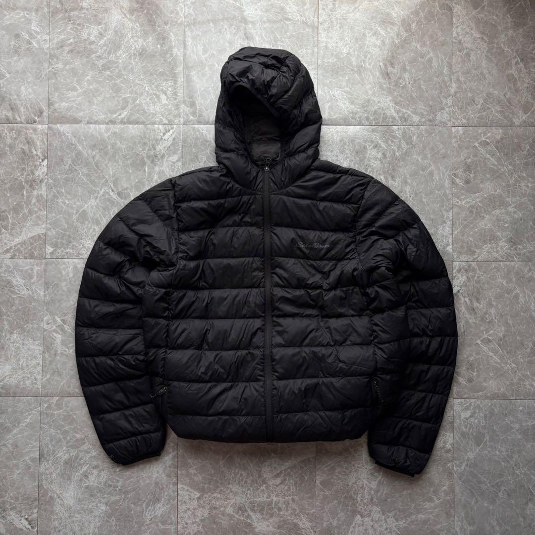 【人気カラー‼️】Eddie Bauer ダウンジャケット 軽量　ブラック L