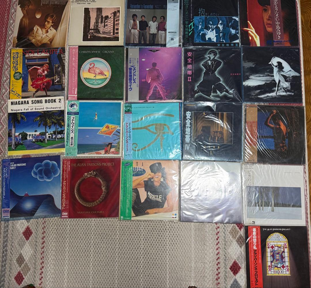 レコードまとめ売り 安全地帯 中島みゆき シンディ・ローパー 大瀧詠一など 洋楽