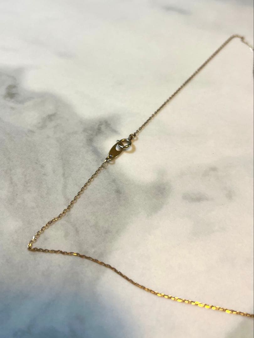 ete 天然石アイオライト　K10YGネックレス