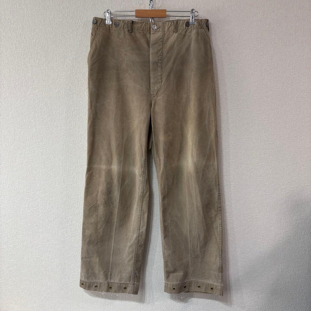 ⚫︎40s スウェーデン軍 M39 ワークパンツ シンチバック ビンテージパンツ