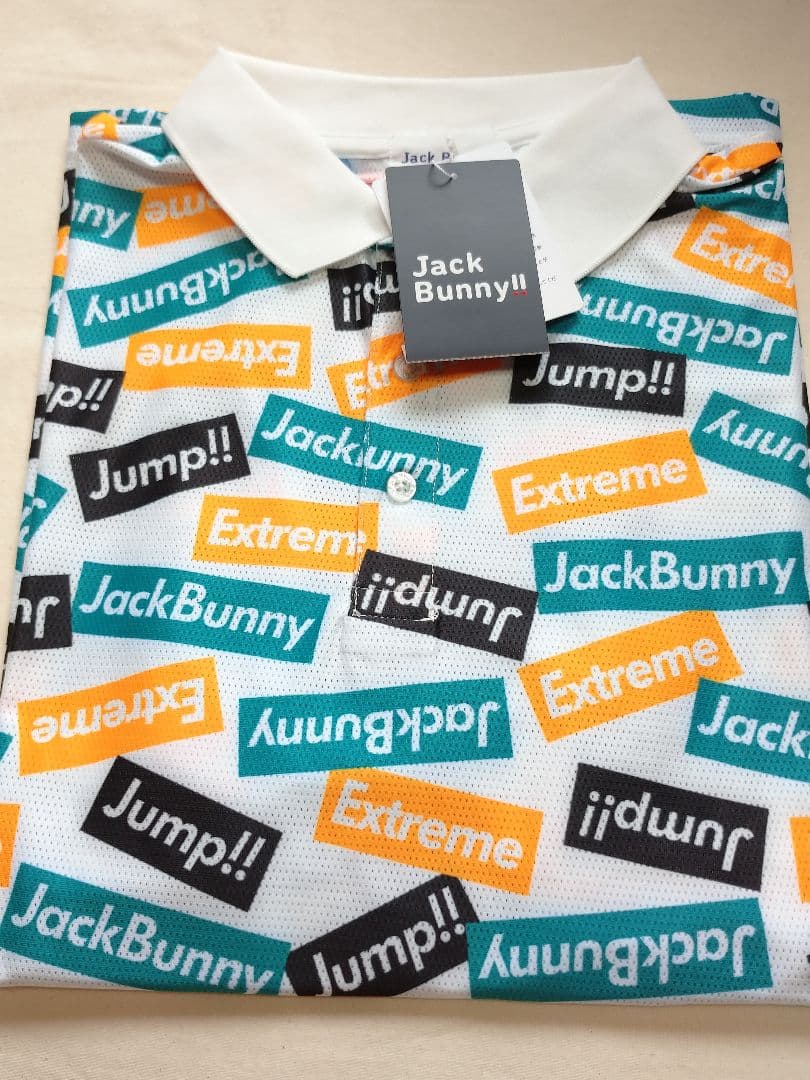 ホワイト ポロシャツ Mサイズ4 ジャックバニー 新品 メンズゴルフウェア