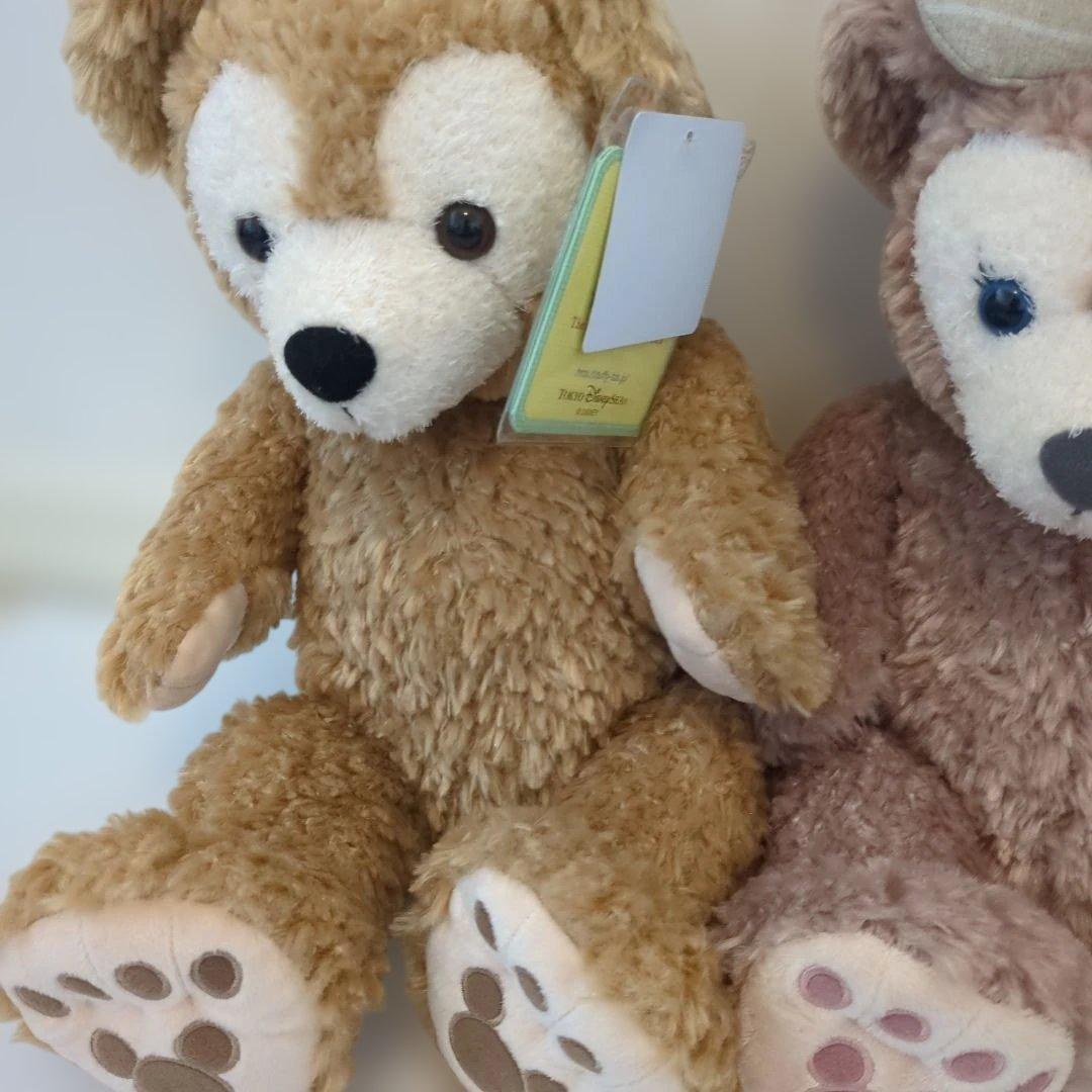 新品タグ付き　ダッフィーとシェリーメイ ぬいぐるみ　２体セット　ディズニー