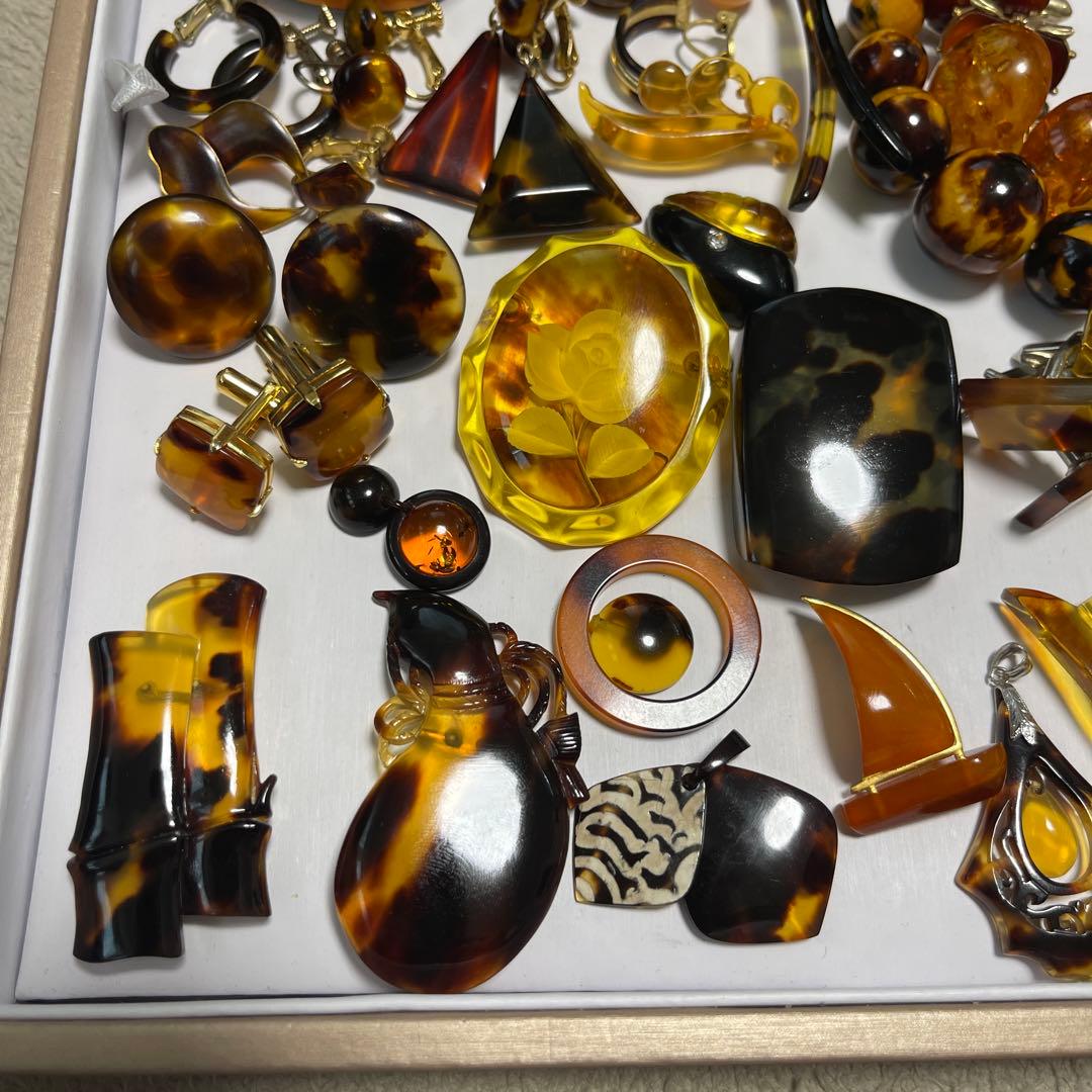 アクセサリー鼈甲　鼈甲風　まとめ売り　重约258g（16）