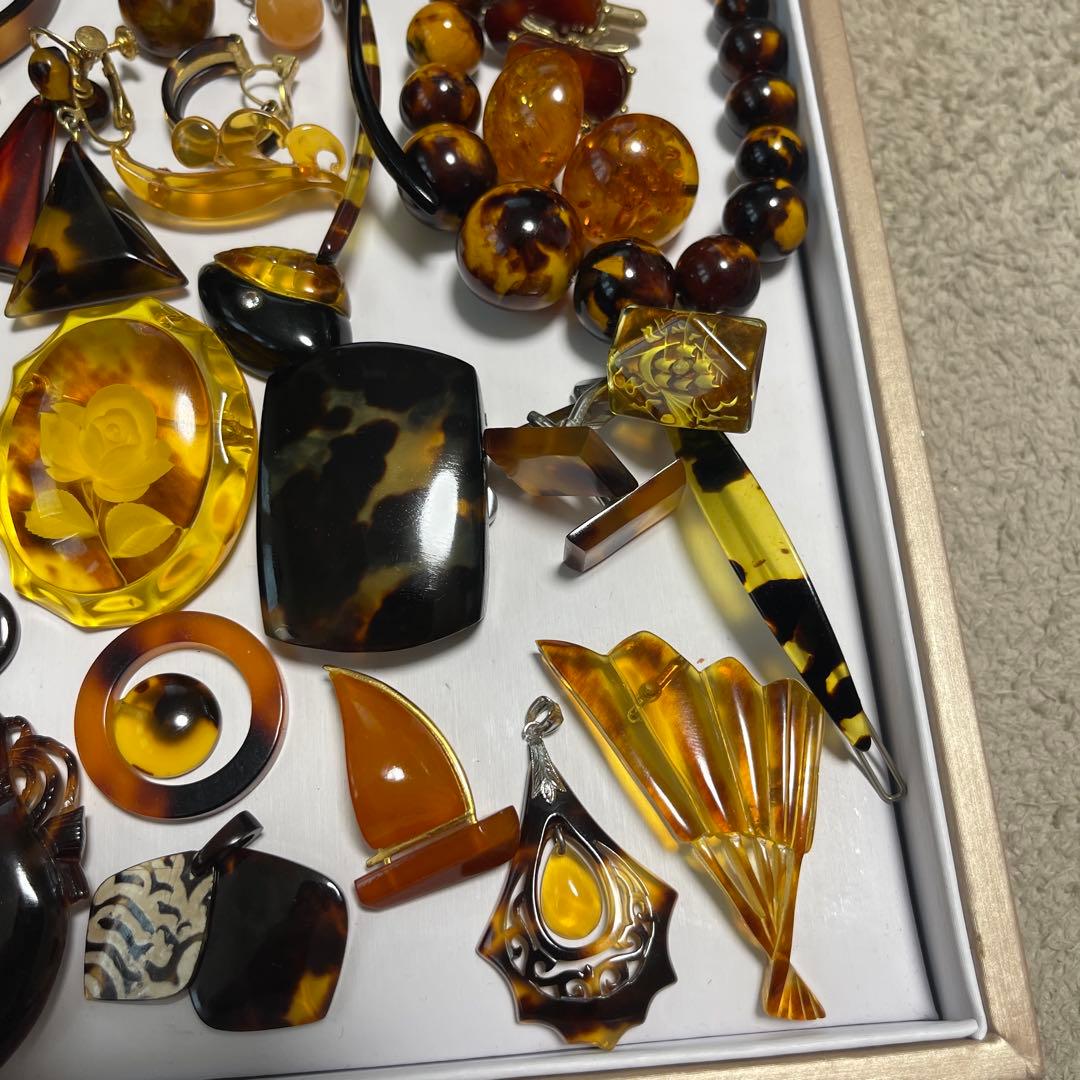 アクセサリー鼈甲　鼈甲風　まとめ売り　重约258g（16）