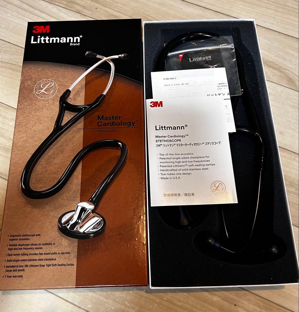 週末値下げ　リットマン 聴診器マスターカーディオロジー　ブラック