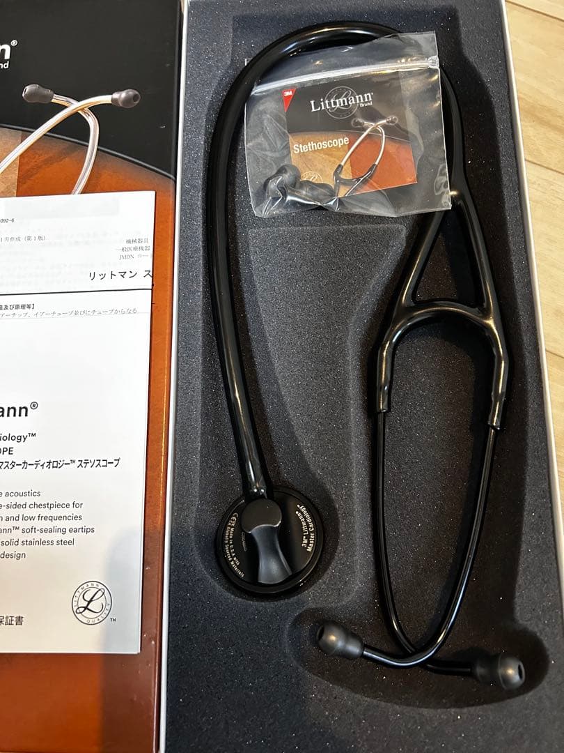 週末値下げ　リットマン 聴診器マスターカーディオロジー　ブラック