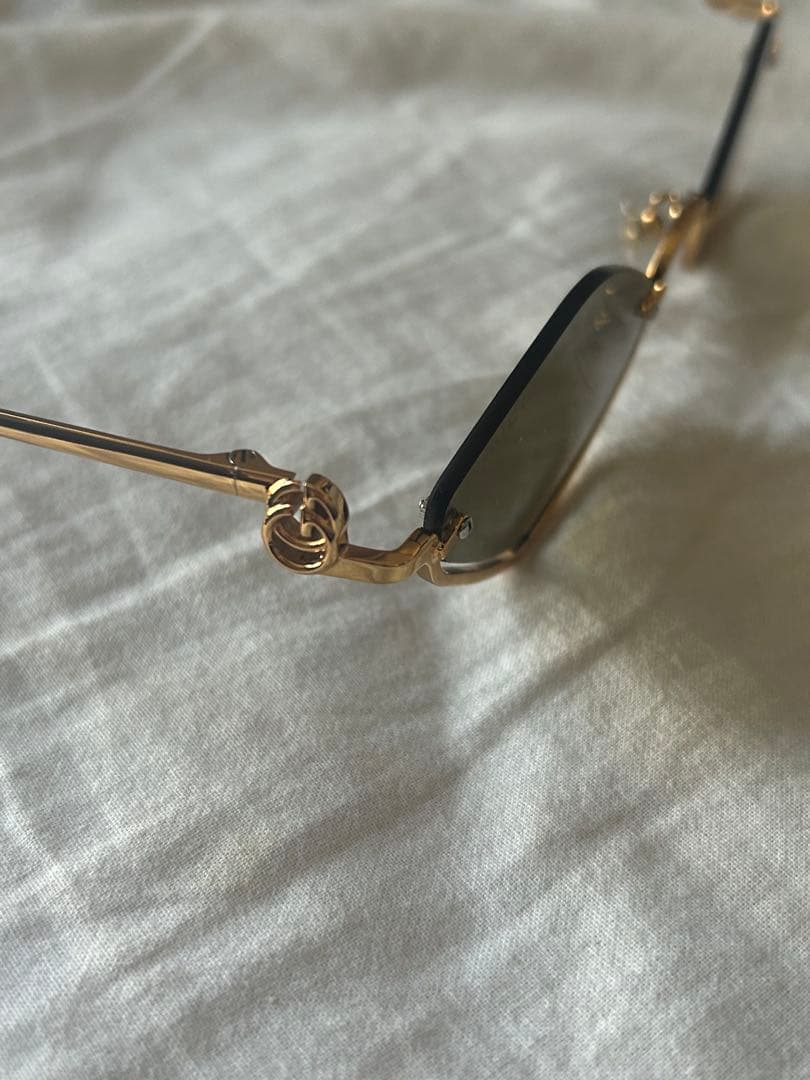 GUCCI グッチ アイウェア ジオメトリック フレーム サングラス