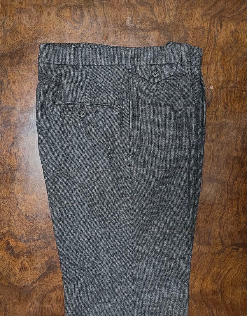 デッドストック 90s USA製 ポロ ラルフローレン ウールスラックス W32