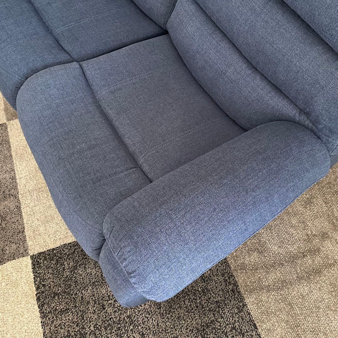 てらさん ✨ニトリ　電動リクライニングソファ　2人掛け　ビリーバ　ブルー