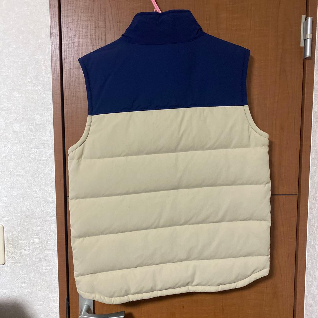 Patagonia ダウンベスト ネイビー/ベージュ