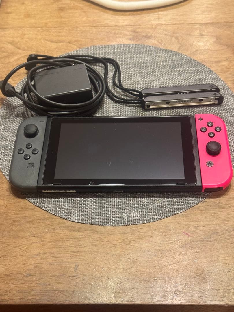 Nintendo Switch 本体 グレー/ピンク ACアダプター付き