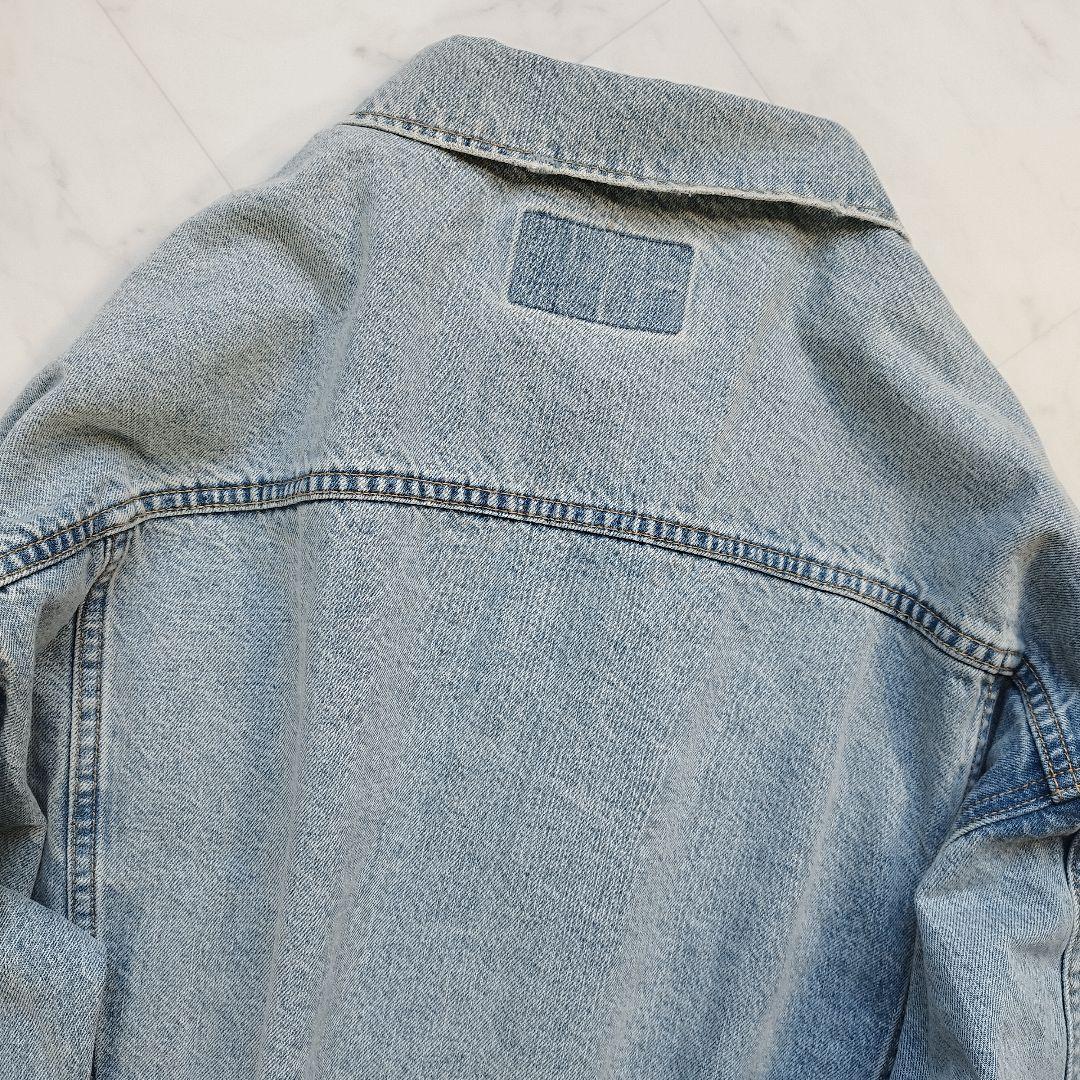 極美品　未使用級　アングリッド　デニムオーバージャケット　アイスブルー　25