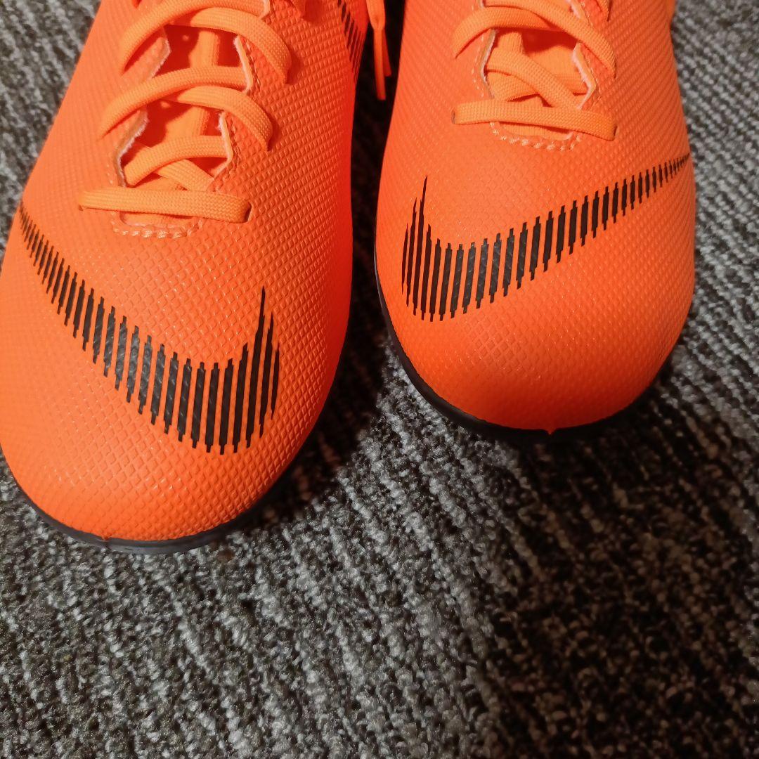 Nike MERCURIALハイカットスパイクシューズ オレンジ 27cm