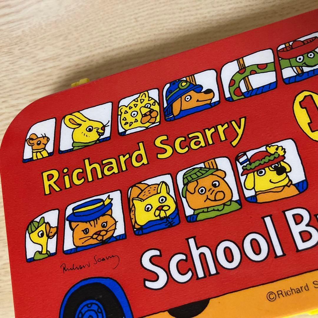 昭和レトロ サンリオ リチャード スキャーリースクールバス型筆入