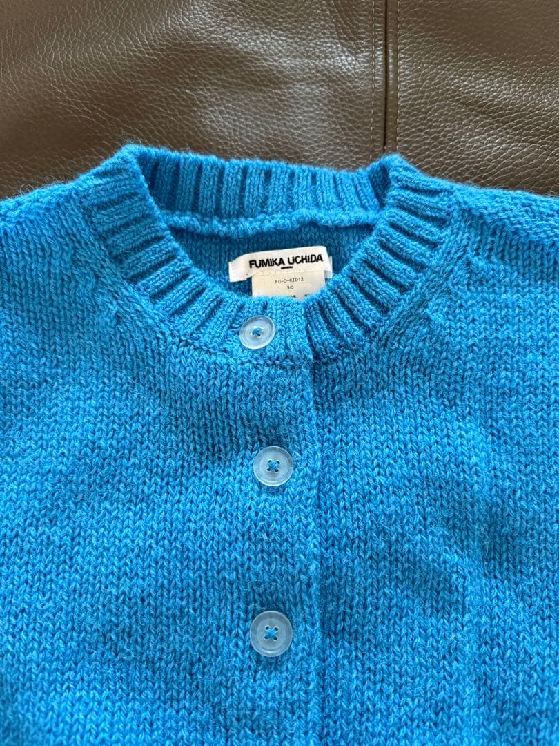 FUMIKA UCHIDA シェットランドセパレートスリーブカーディガン