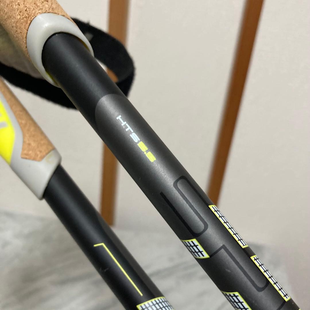 美品　LEKIノルディックウォーキングポールスピン シャークスピードロック