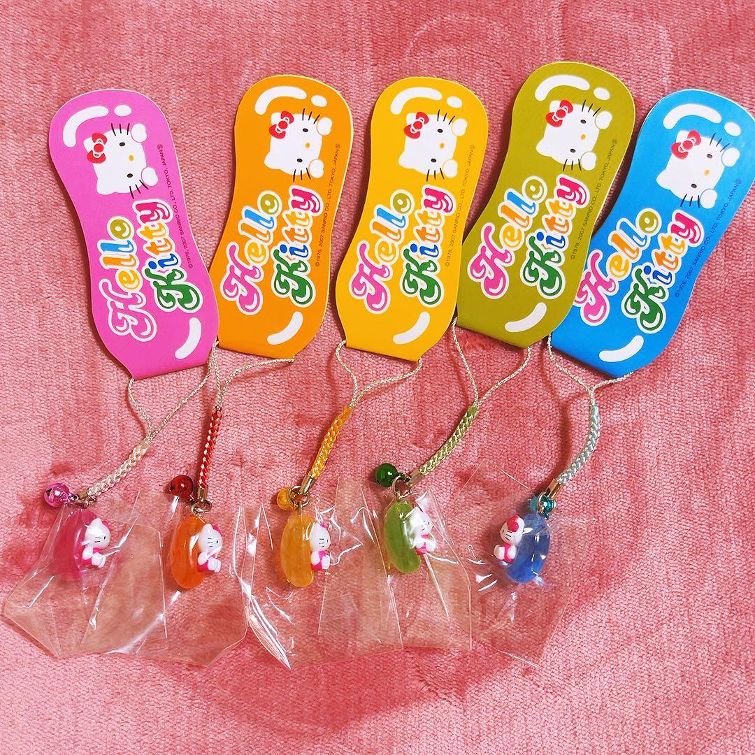 希少レア　ハローキティ　根付け　2007 ビーンズキティ　サンリオ　平成レトロ