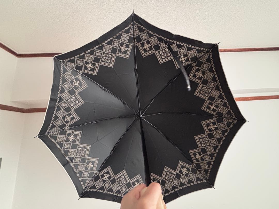 【新品 未使用】折りたたみ日傘 通販生活 カタログハウス日蔭だまり アイボリー