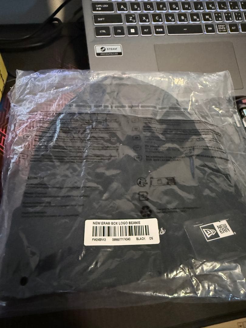 帽子 Supreme X new era box logo beanie black