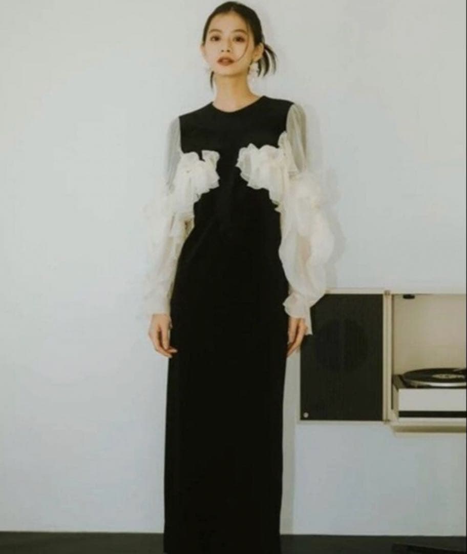 Knuth Marf クヌースマーフ 2way シフォンドッキングワンピース