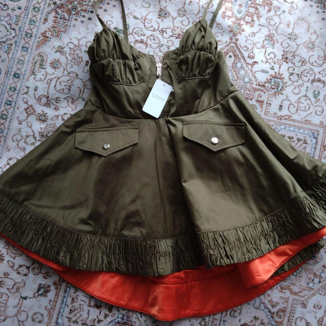 【タグ付】poppy tokyo ミリタリーフレアチュニック