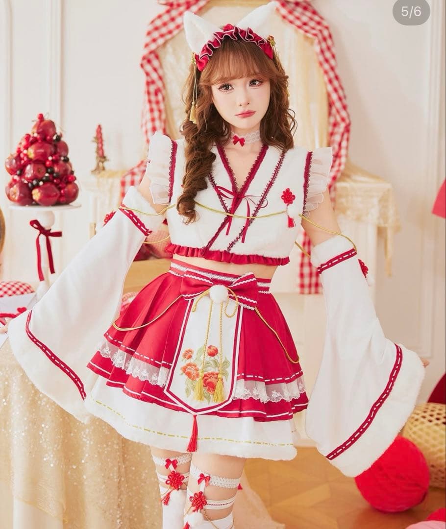 【完売品】Malymoon ロマンティックブルーム巫女キャット