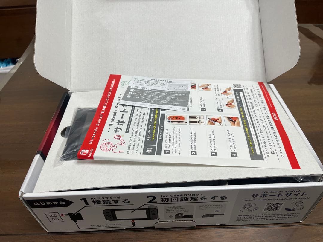 【ジャンク】Nintendo Switch通常モデル 付属品一式　クリアカバー付